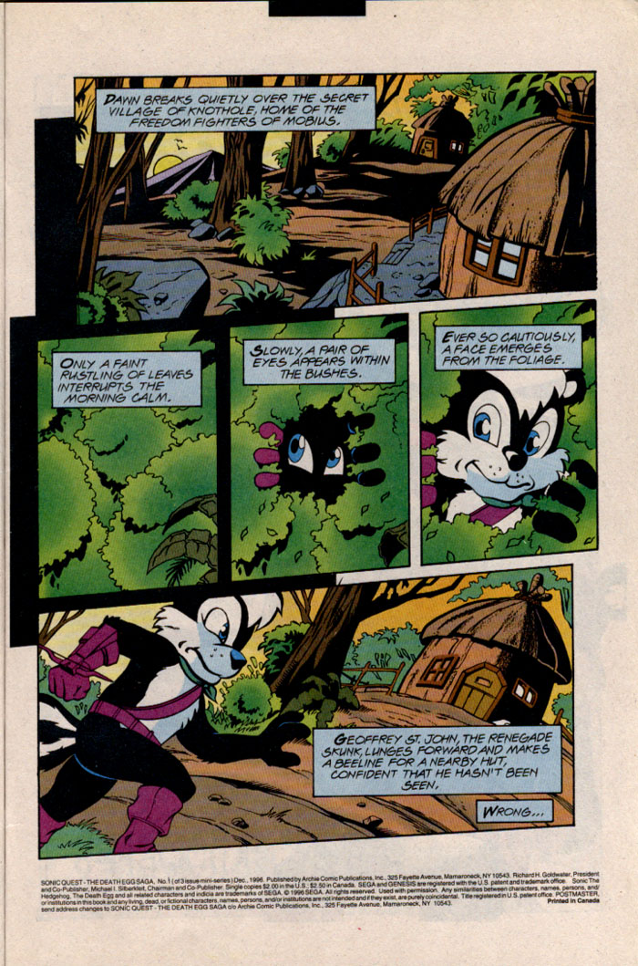 Sonic - Archie Adventure Series December 1996 Page 3
